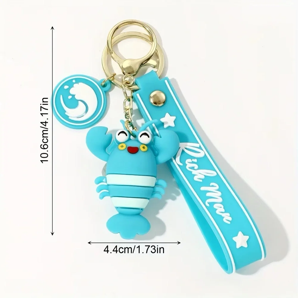 Blue Lobster Keychain